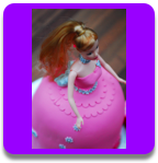 Barbie look-a-like taart